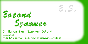 botond szammer business card